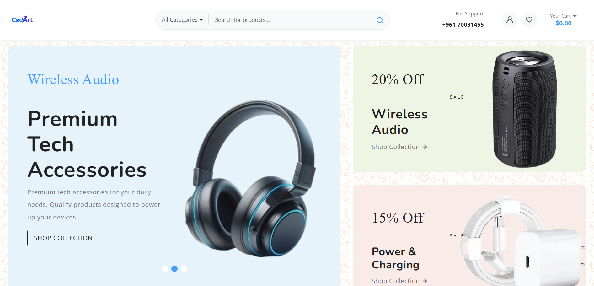 ShopCodart — Tech Shop Ecommerce